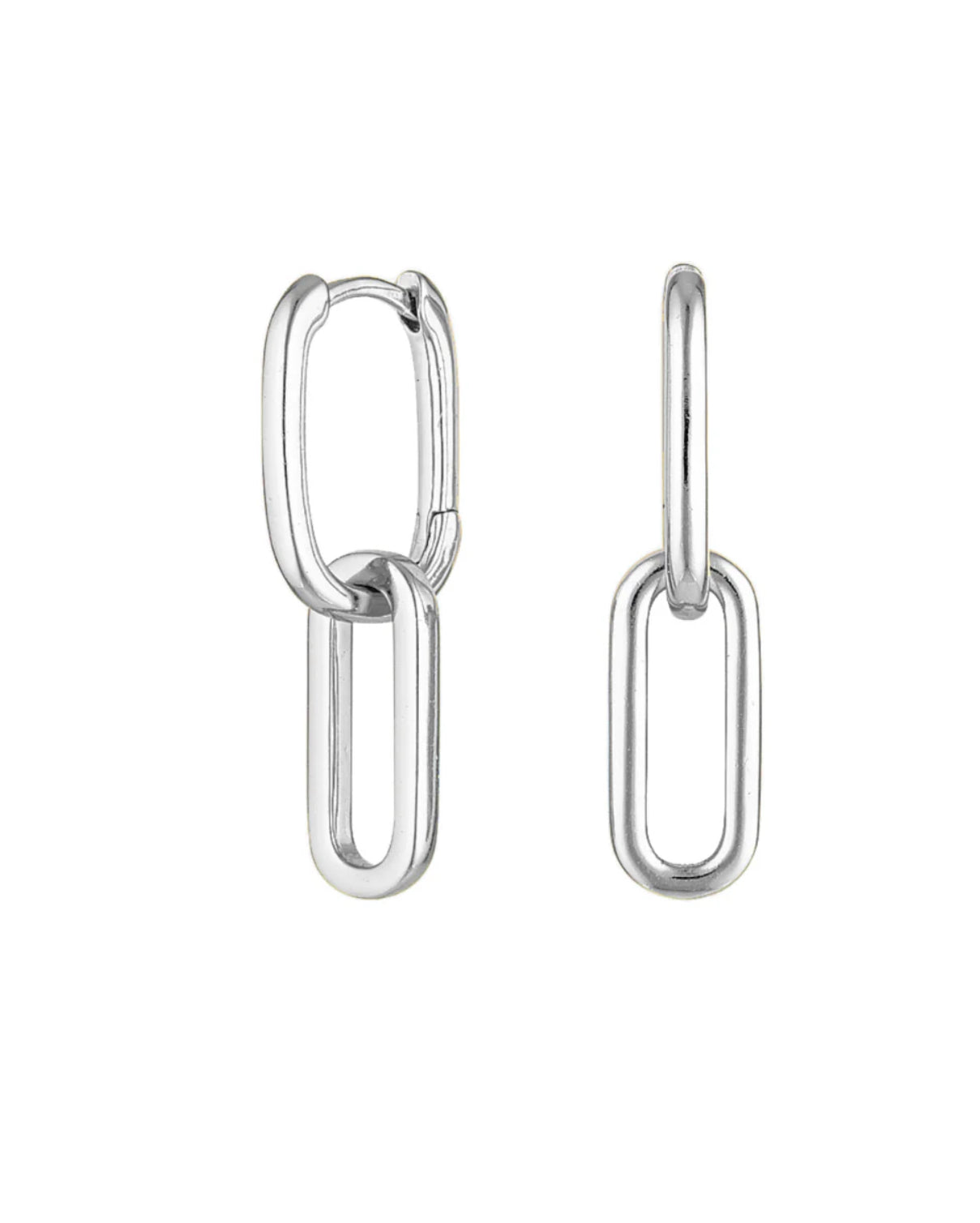 Link Earrings - Silver