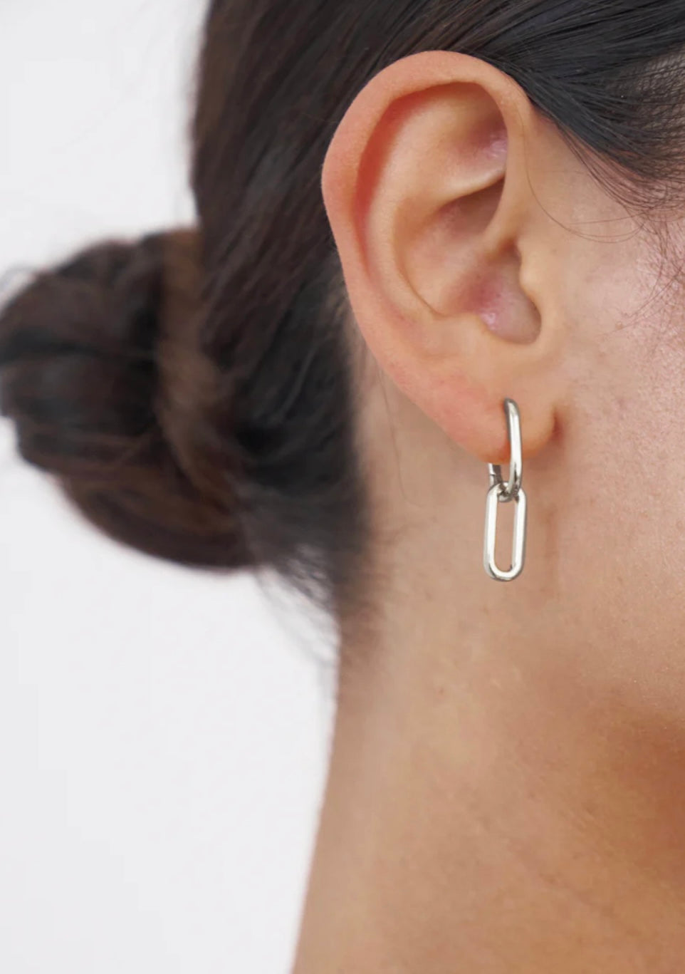 Link Earrings - Silver