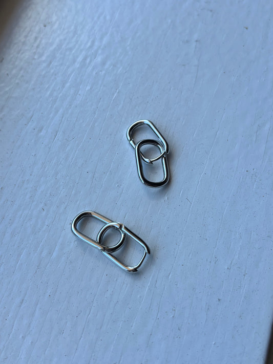 Link Earrings - Silver